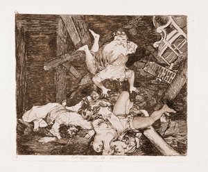 De rampen van de oorlog: Oorlogsschade door Francisco de Goya
