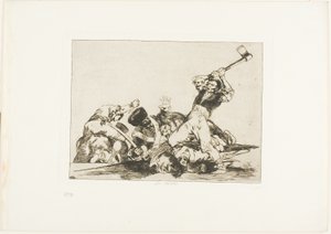 Dezelfde, plaat drie uit De rampen van de oorlog door Francisco Jose de Goya y Lucientes