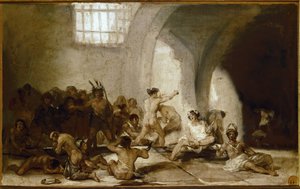 Het gekkenhuis door Francisco de Goya