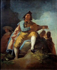 De elegante gitaar door Francisco de Goya