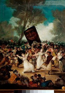 De begrafenis van de sardine (Entierro della sardina) door Francisco de Goya