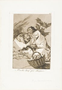 Er is genoeg om te zuigen, plaat 45 uit Los Caprichos door Francisco Jose de Goya y Lucientes