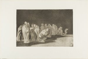 There is Something Beneath the Sackcloth, oftewel je kunt een man niet beoordelen op zijn kleren, plaat acht uit Los Proverbios door Francisco Jose de Goya y Lucientes