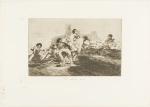 Ze kunnen nog steeds van nut zijn, plaat 24 uit De rampen van de oorlog door Francisco Jose de Goya y Lucientes