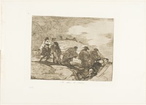 Ze Kennen de Weg Niet, plaat 70 uit De Rampen van de Oorlog door Francisco Jose de Goya y Lucientes