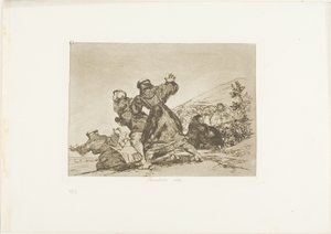 Dit ook, plaat 43 uit De rampen van de oorlog door Francisco Jose de Goya y Lucientes