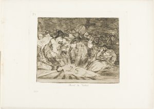 De Waarheid is gestorven, plaat 79 uit De Rampen van de Oorlog door Francisco Jose de Goya y Lucientes