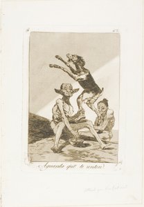 Wacht tot je gezalfd bent, plaat 67 van Los Caprichos door Francisco Jose de Goya y Lucientes