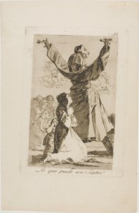 Wat een Kleermaker Kan Doen!, plaat 52 uit Los Caprichos door Francisco Jose de Goya y Lucientes