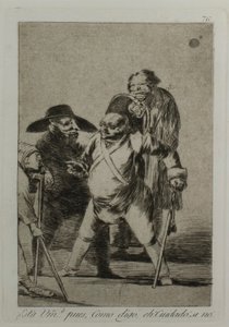 Begrijp je? ... nou, zoals ik zeg... eh! Kijk uit! anders..., plaat 76, uit Los Caprichos door Francisco Jose de Goya y Lucientes