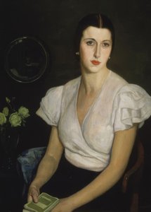 Zonder titel (Portret van dame met boek in de hand)