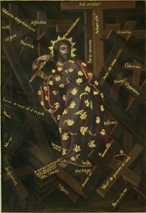 El Cristo de las Cruces, Begin 18e eeuw door Francisco Moyen