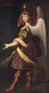 Een Allegorie van de Eucharistie: Een Engel met graan door Francisco Polanco