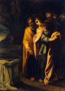 Apostelen bij het graf van Jezus door Francisco Ribalta