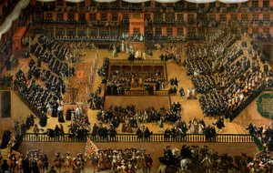 Auto de Fe op het Plaza Mayor, Madrid, 1683 door Francisco Rizi