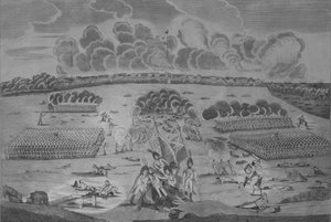Een Correct Uitzicht op de Slag bij de Stad New Orleans 8 januari 1815, ca. 1816 door Francisco Scacki