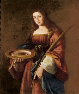 Sint Lucia door Francisco de (circle of) Zurbaran