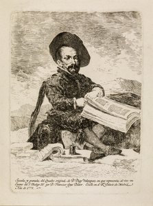 Een dwerg [El Primo] door Francisco de Goya