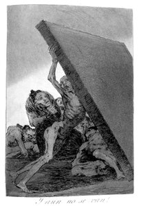 En toch gaan ze niet!, 1799 door Francisco de Goya