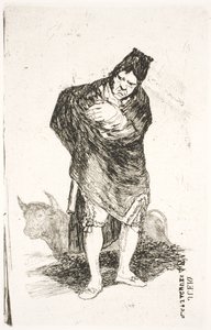 Andalusische smokkelaar met stier door Francisco de Goya