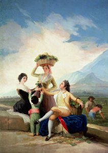 Herfst, of De druivenoogst, 1786-87 door Francisco de Goya