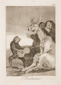 Bravissimo (Karl IV en Godoy) door Francisco de Goya