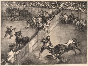 Stierengevecht in een Verdeelde Ring door Francisco de Goya