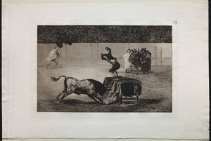 Stierengevechten: Nog een Gekte van Hem in Dezelfde Ring door Francisco de Goya