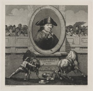 Stierengevechten: Frontispice door Francisco de Goya