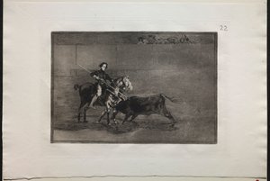 Stierengevechten: De Mannelijke Moed van de Beroemde Pajuelera in (de Ring) in Saragosa