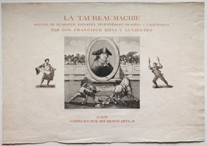 Stierengevechten: Titelpagina, 1876 door Francisco de Goya