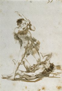 Kaïn en Abel door Francisco de Goya