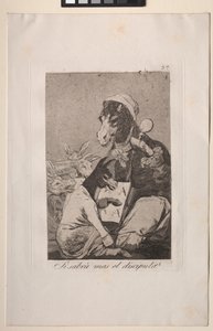 Caprichos: Zou de leerling niet meer weten? door Francisco de Goya