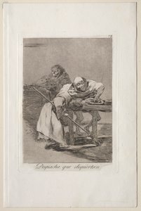 Caprichos: Wees snel, ze worden wakker door Francisco de Goya