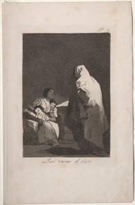 Caprichos: Hier Komt de Boeman door Francisco de Goya