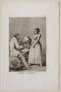 Caprichos: Het is beter om lui te zijn door Francisco de Goya