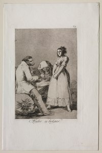 Caprichos: Het is beter om lui te zijn door Francisco de Goya