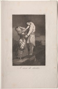 Caprichos: Op jacht naar tanden door Francisco de Goya