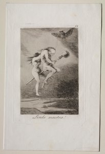Caprichos: Mooie Lerares! door Francisco de Goya