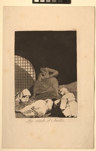 Caprichos: De Slaap Overwint Hen door Francisco de Goya