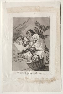 Caprichos: Er is Genoeg om te Zuigen, 1799 door Francisco de Goya