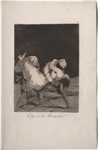 Caprichos: Ze hebben haar meegenomen! door Francisco de Goya