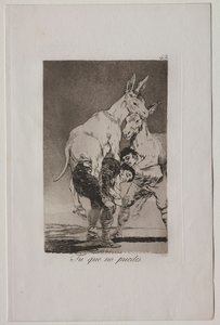 Caprichos: Jij die niet kunt door Francisco de Goya