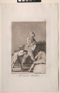 Caprichos: Aan de Paltsgraaf of Graaf van het Palts door Francisco de Goya