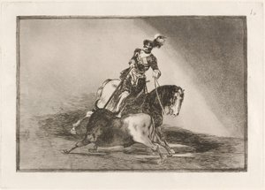 Carlos V. die een Stier Speert in de Ring van Valladolid door Francisco de Goya