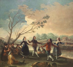 Dans aan de oevers van de rivier Manzanares, 1777