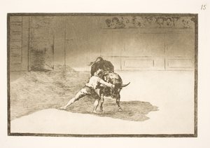 De beroemde Martincho plaatst de banderilla