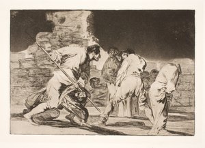 De dwaze woede (Het is ongelooflijk - en wij werden door God geschapen) door Francisco de Goya