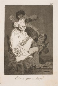 Dit heet lezen door Francisco de Goya