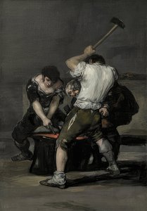 De smidse door Francisco de Goya